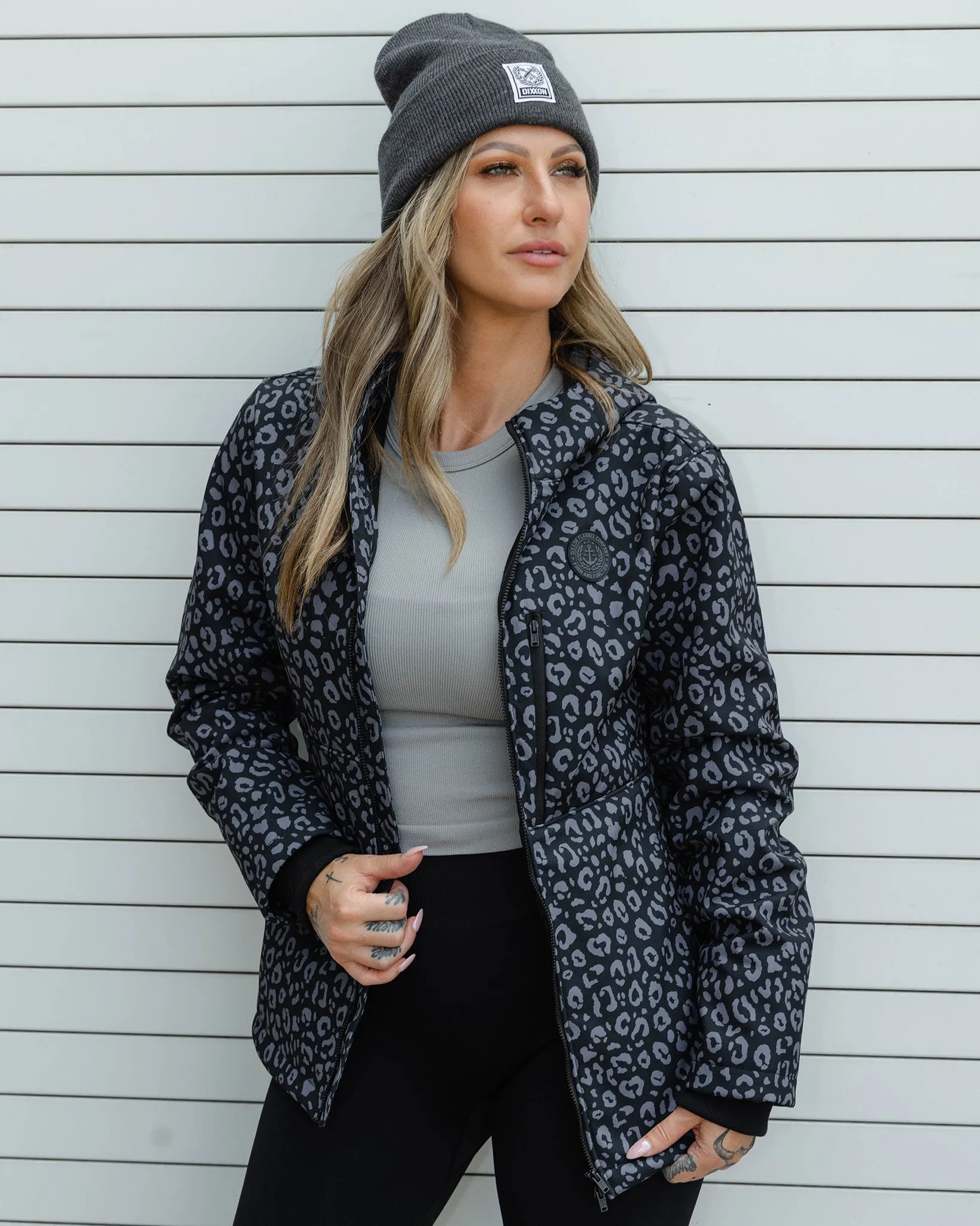 Women’s Anchor Jacket 2.0 - Black Leopard sold by Dixxon product image thumbnail 3