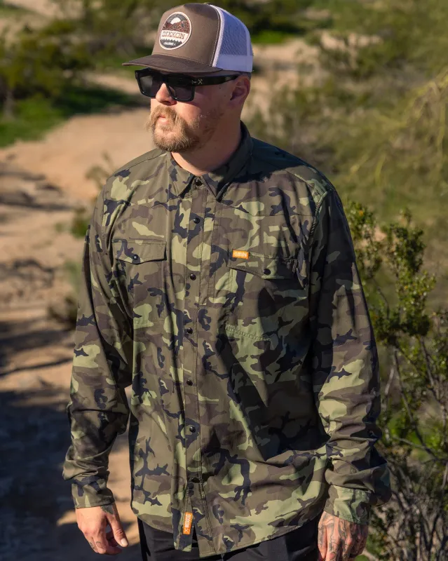 Outdoorsman Performance Long Sleeve - Camo made by Dixxon