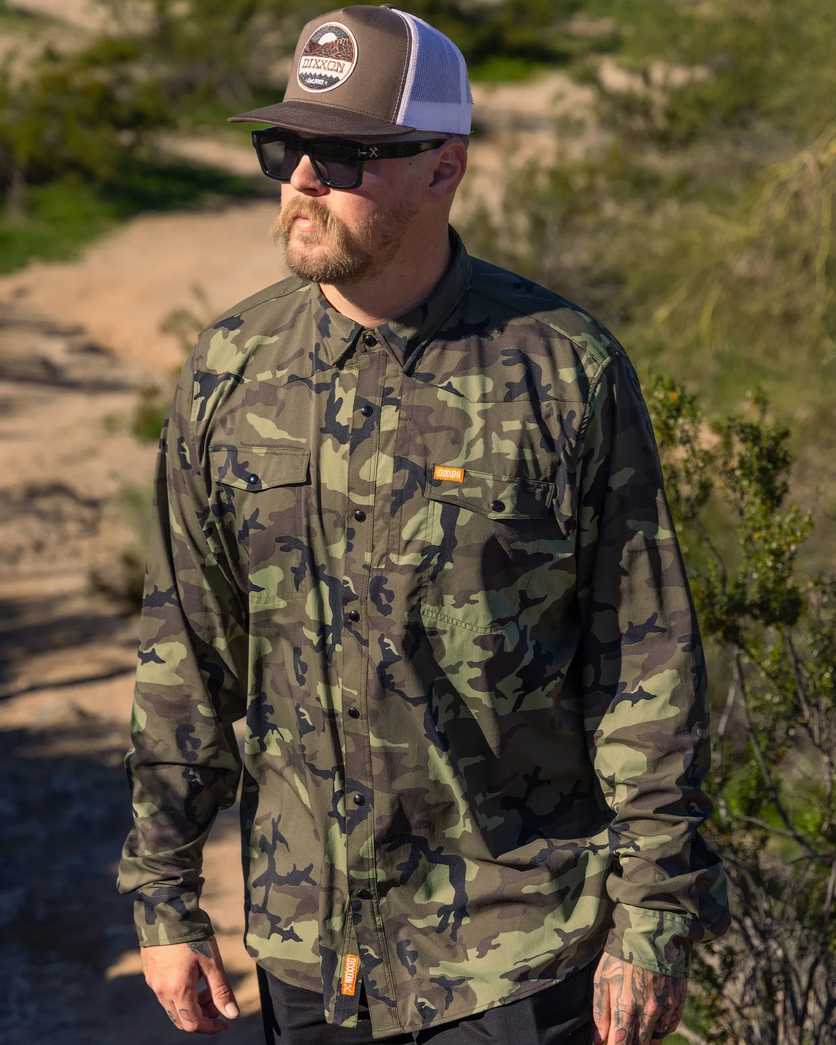 Outdoorsman Performance Long Sleeve - Camo sold by Dixxon
