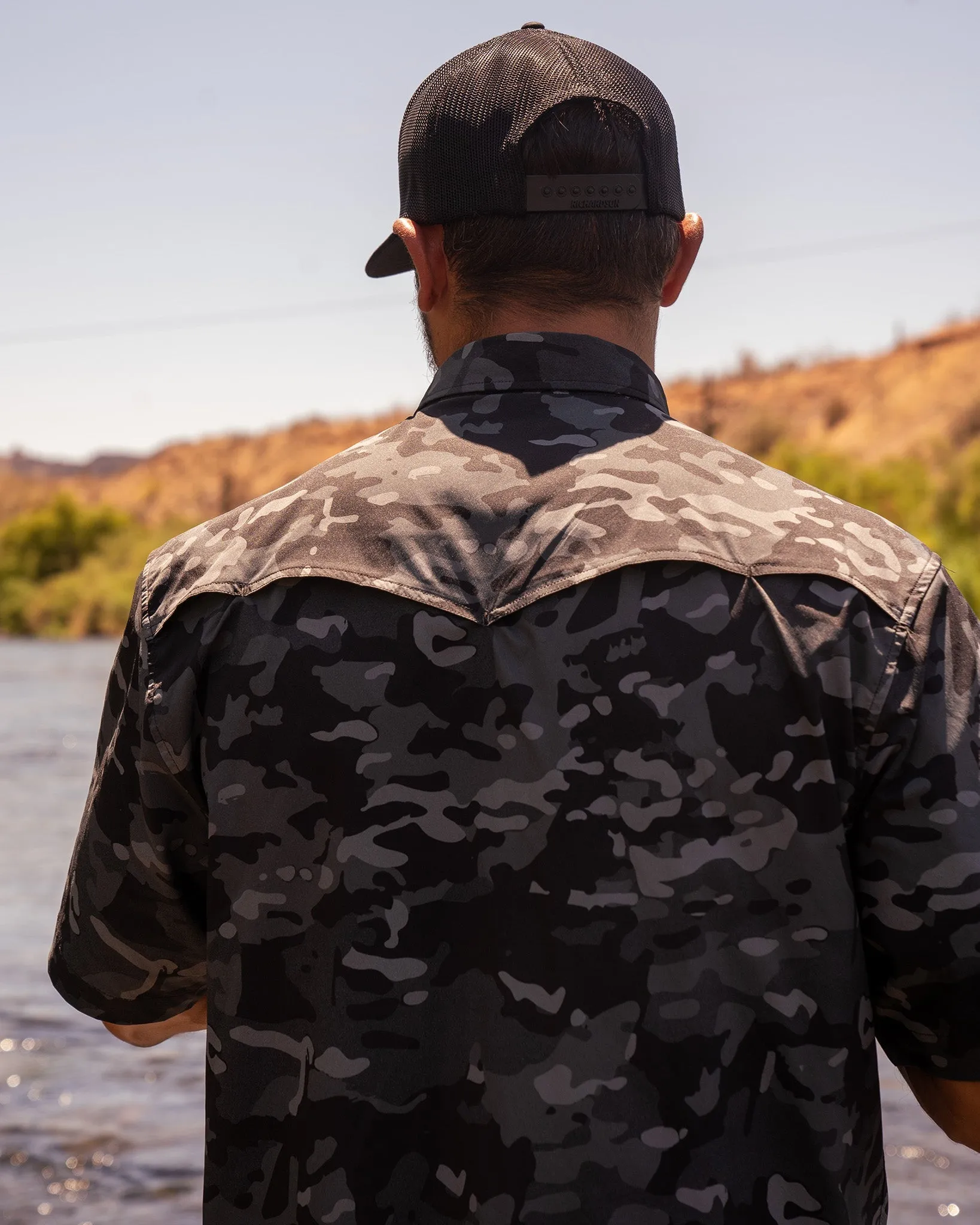 Outdoorsman Performance Short Sleeve - Black Camo sold by Dixxon product image thumbnail 3