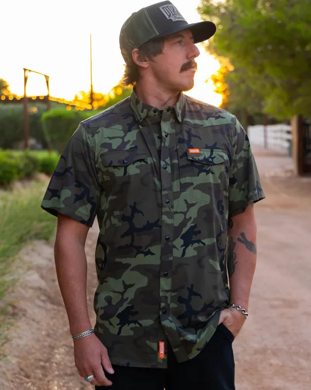 Outdoorsman Performance Short Sleeve - Camo sold by Dixxon