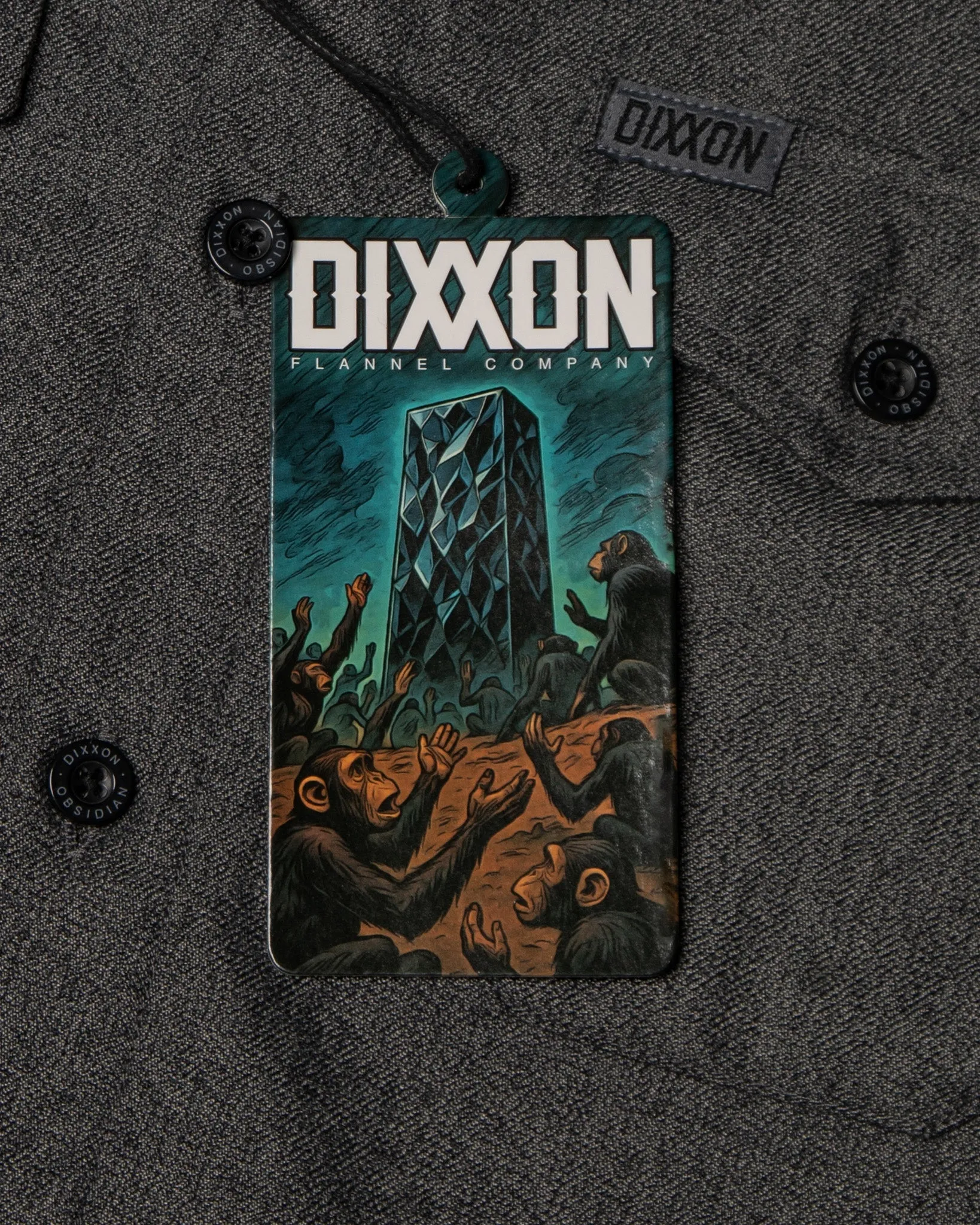 Women's Obsidian Short Sleeve Flannel sold by Dixxon product image thumbnail 5