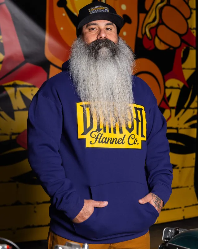 Gold Premium Pullover Hoodie - Navy sold by Dixxon