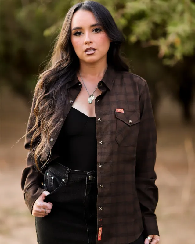 Women's Tobacco Flannel made by Dixxon