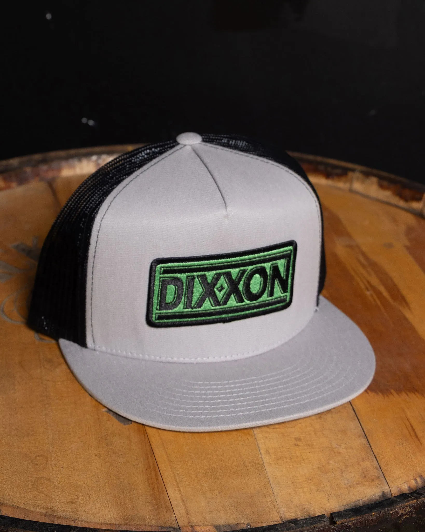 New Wave Flat Bill Trucker Snapback - Black & Green sold by Dixxon product image thumbnail 4