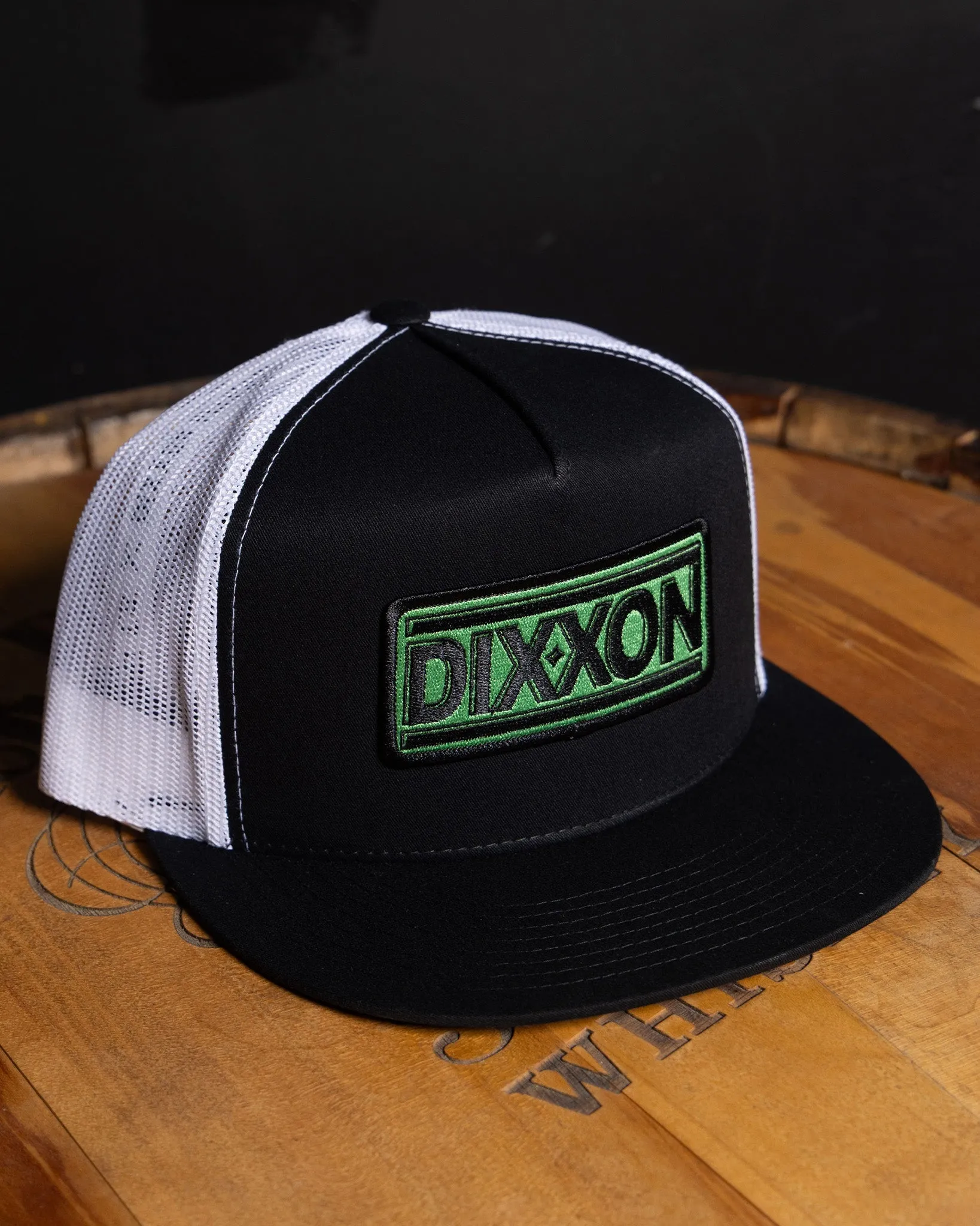 New Wave Flat Bill Trucker Snapback - Black & Green sold by Dixxon product image thumbnail 3