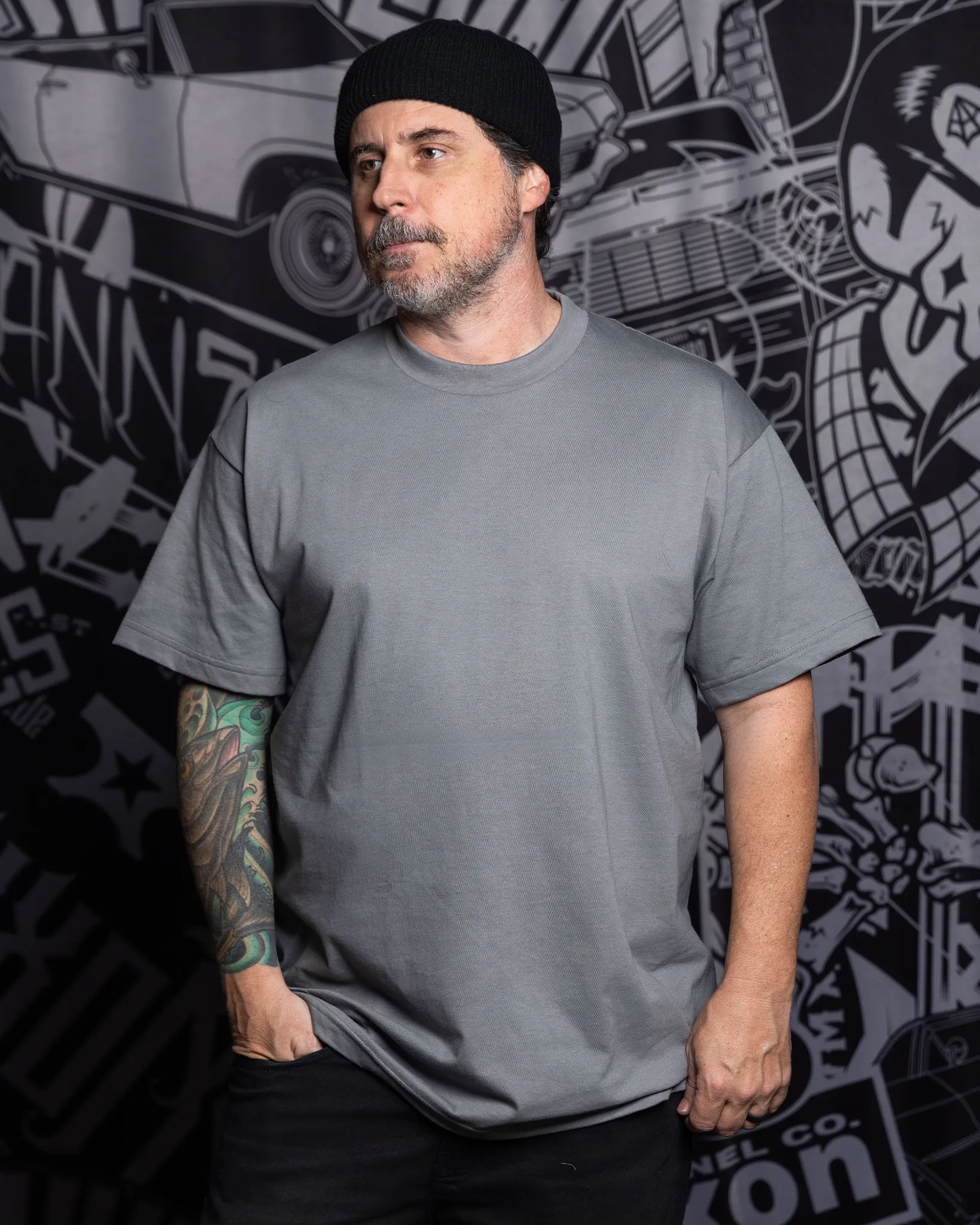 The Perfect Tee - Charcoal sold by Dixxon
