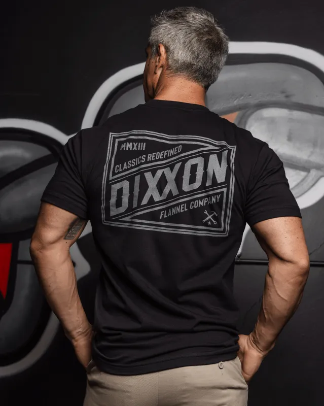 Grey Classic Billboard T-Shirt - Black made by Dixxon