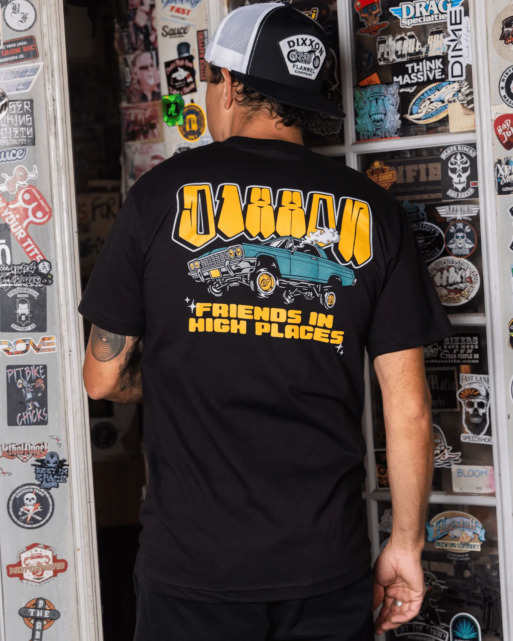 Friends In High Places T-Shirt - Black sold by Dixxon product image thumbnail 2