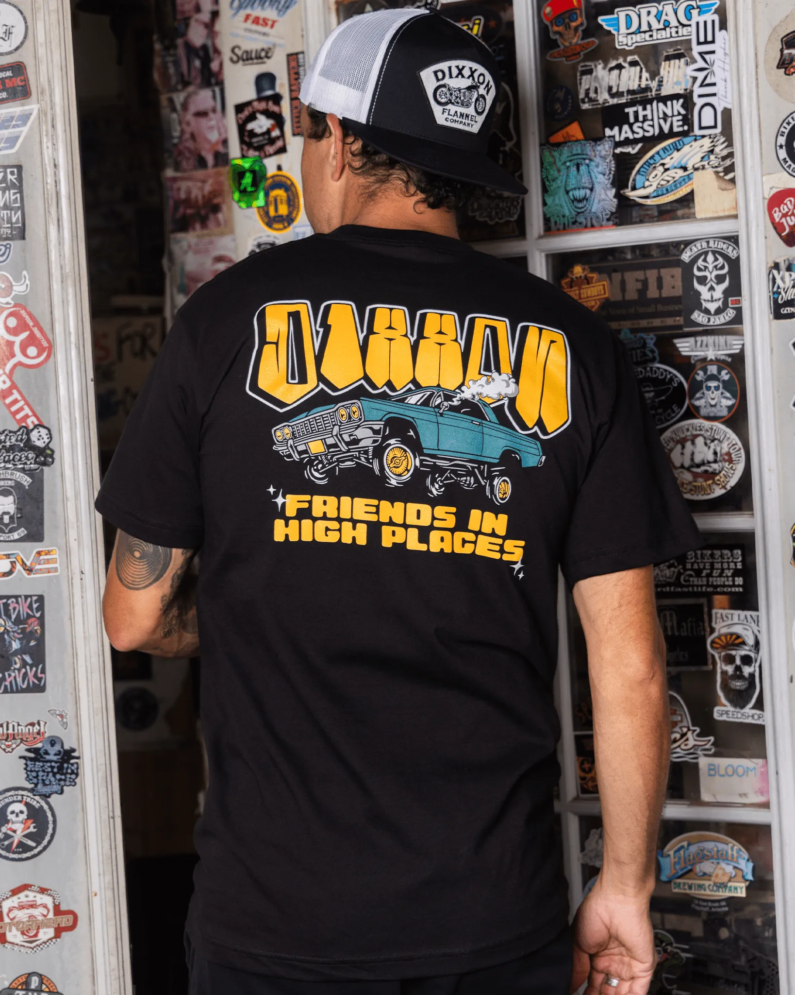 Friends In High Places T-Shirt - Black sold by Dixxon