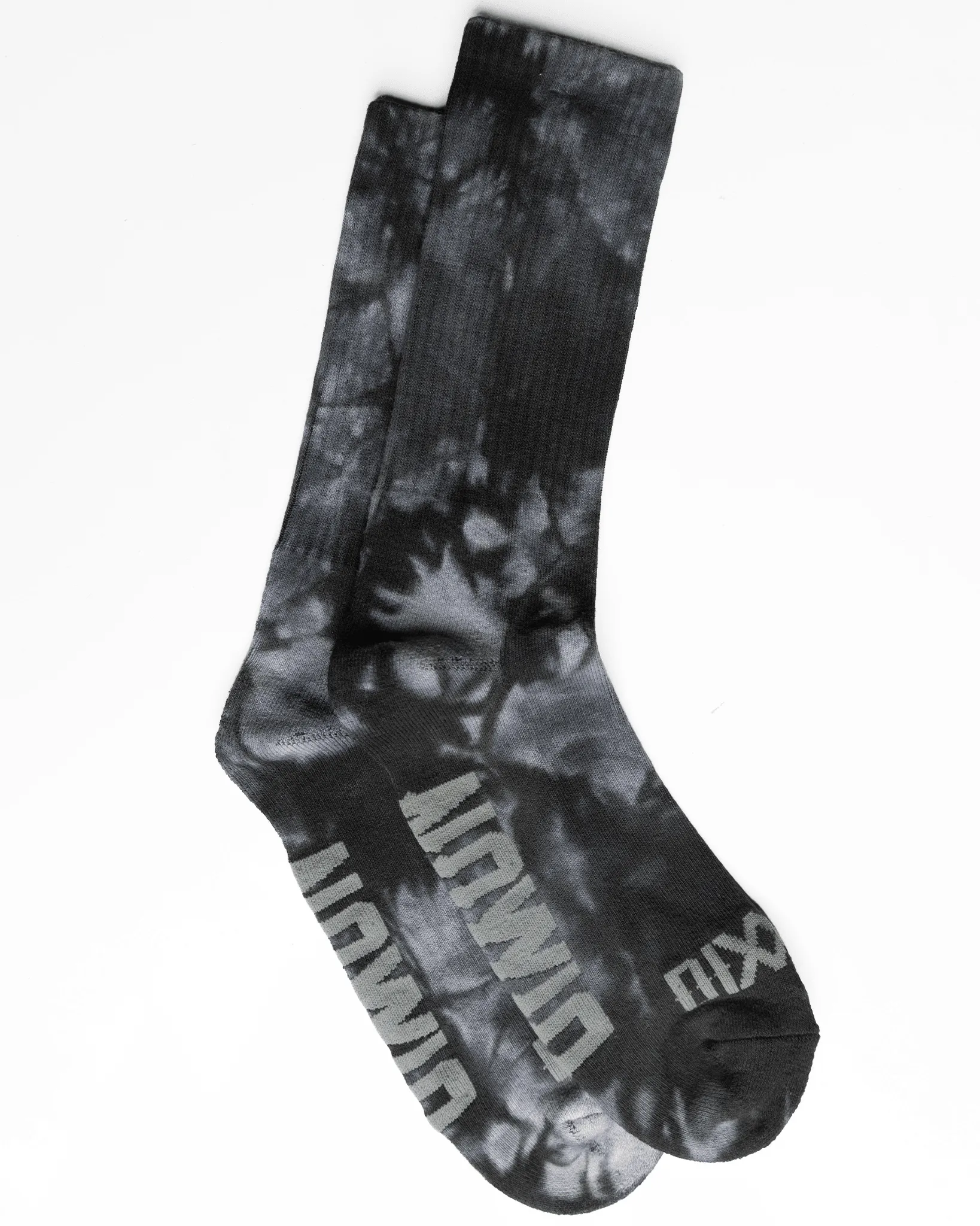 Black Tie Dye Crew Socks sold by Dixxon product image thumbnail 2