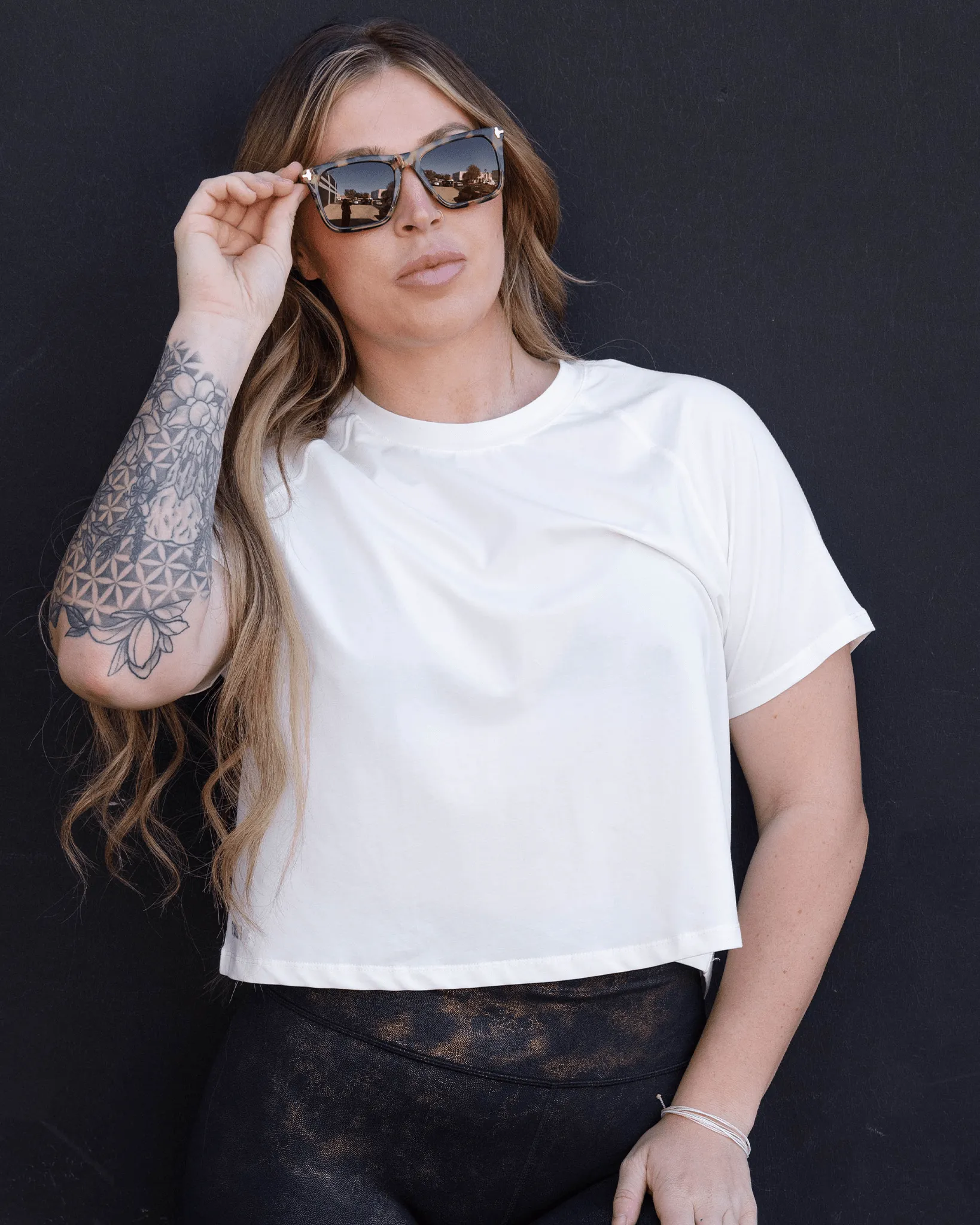Women's Essential Cropped Tee - White sold by Dixxon product image thumbnail 2