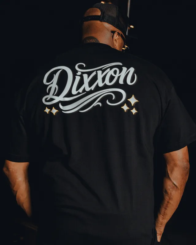 Script T-Shirt - Black made by Dixxon