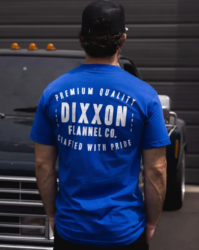 Over Under T-Shirt - Royal Blue made by Dixxon
