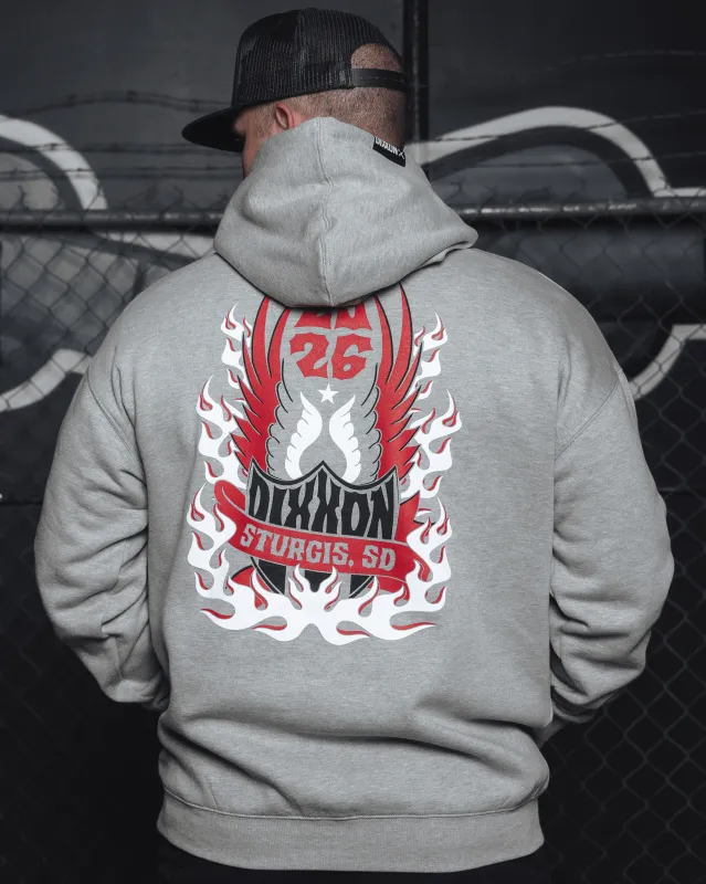 Sturgis Hellbound Pullover - Heather Gray made by Dixxon