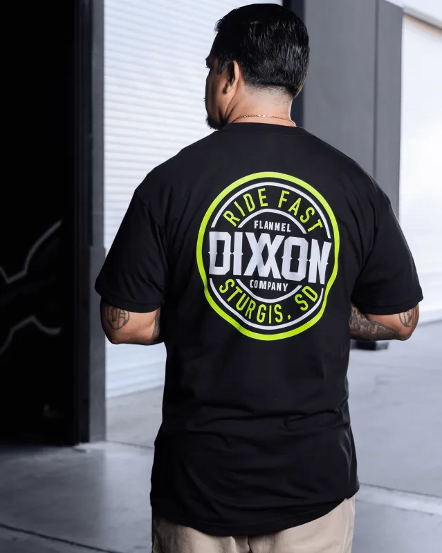 Sturgis Ride Fast T-Shirt - Black made by Dixxon