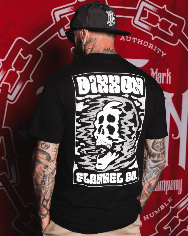 Skullwave T-Shirt - Black made by Dixxon