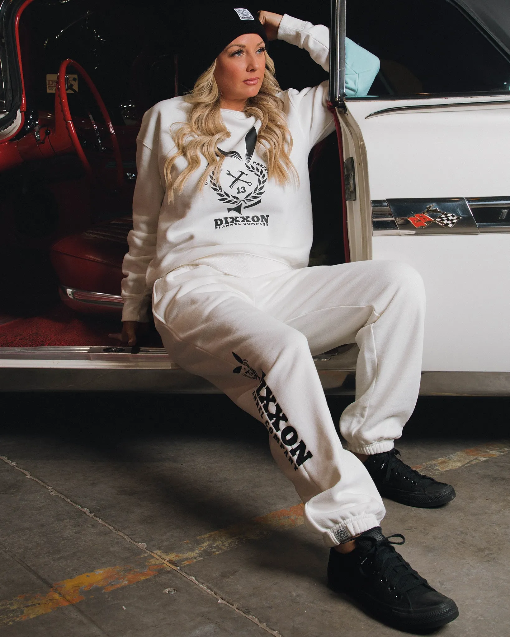 Women's Gent Sweatpants - White sold by Dixxon