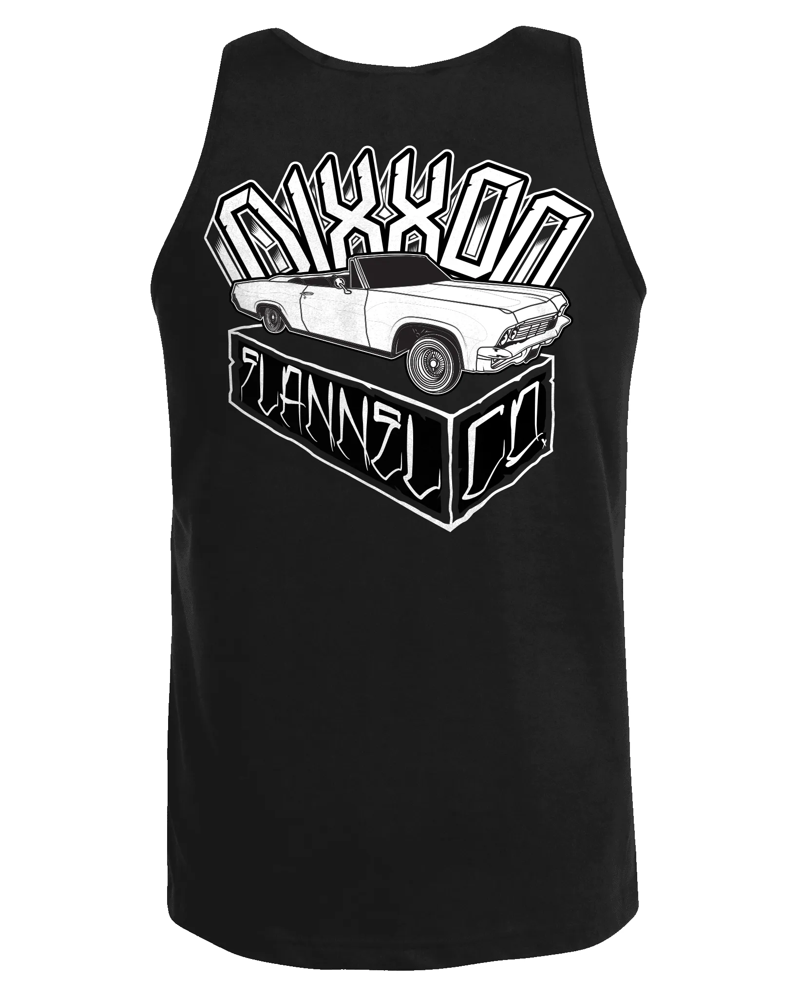 White Block Tank - Black sold by Dixxon