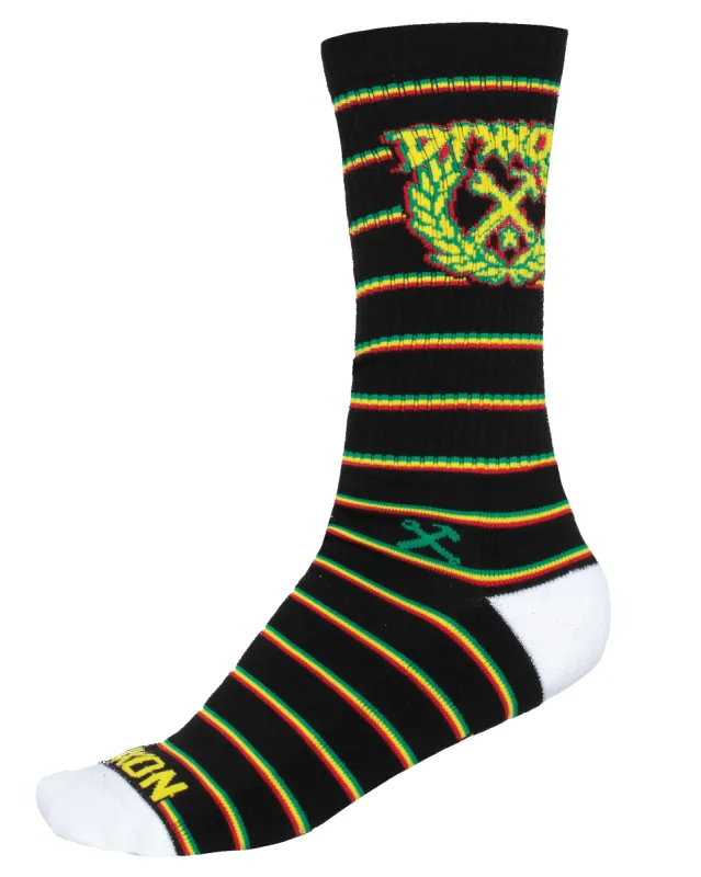 Rasta Party Crest Premium Crew Socks sold by Dixxon