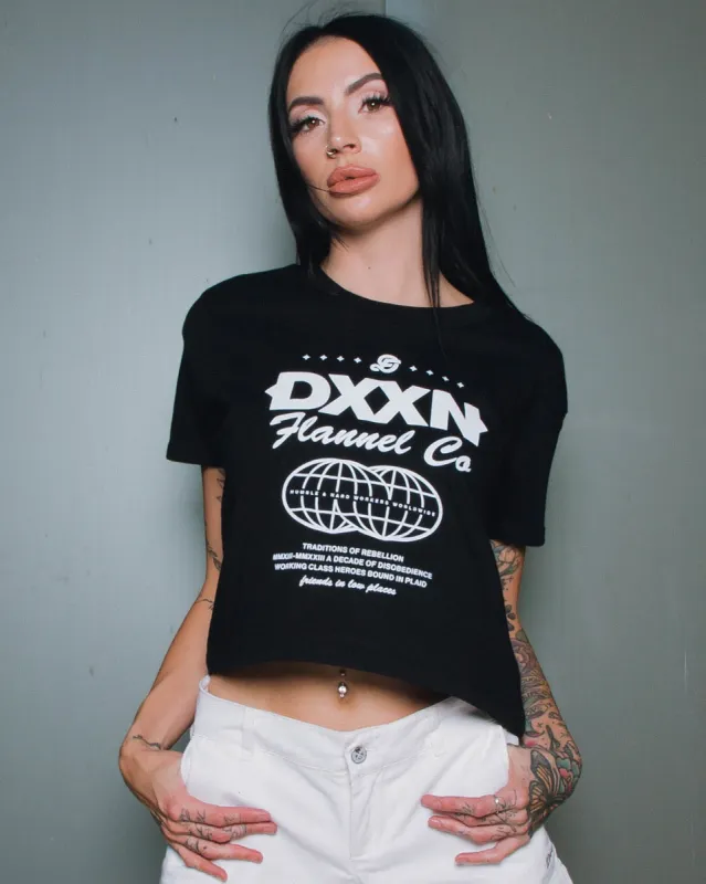 Women's Tech Crop Top - Black sold by Dixxon