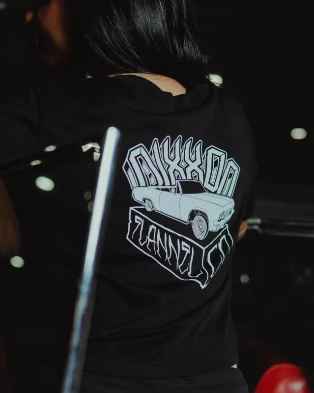 Women's Block Crop Top - Black sold by Dixxon