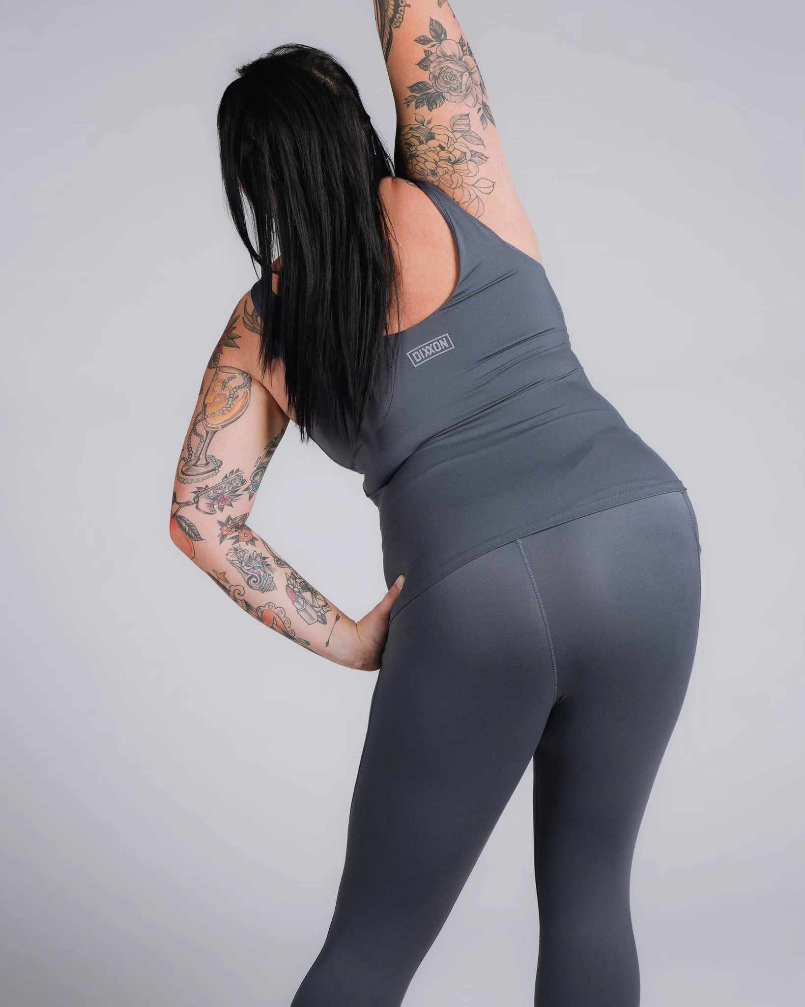 Women's Classic Leggings - Charcoal Gray sold by Dixxon product image thumbnail 2