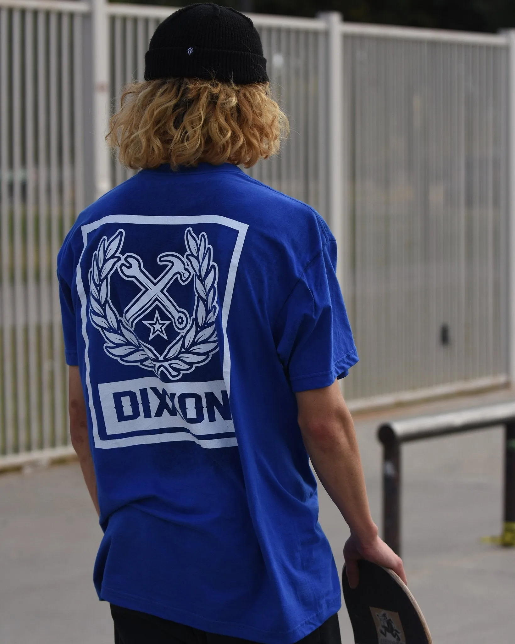 Box Crest T-Shirt - Blue & White sold by Dixxon