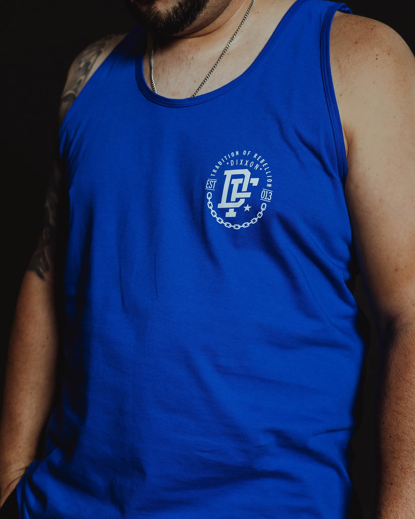 White Disobedience Tank - Blue sold by Dixxon product image thumbnail 2