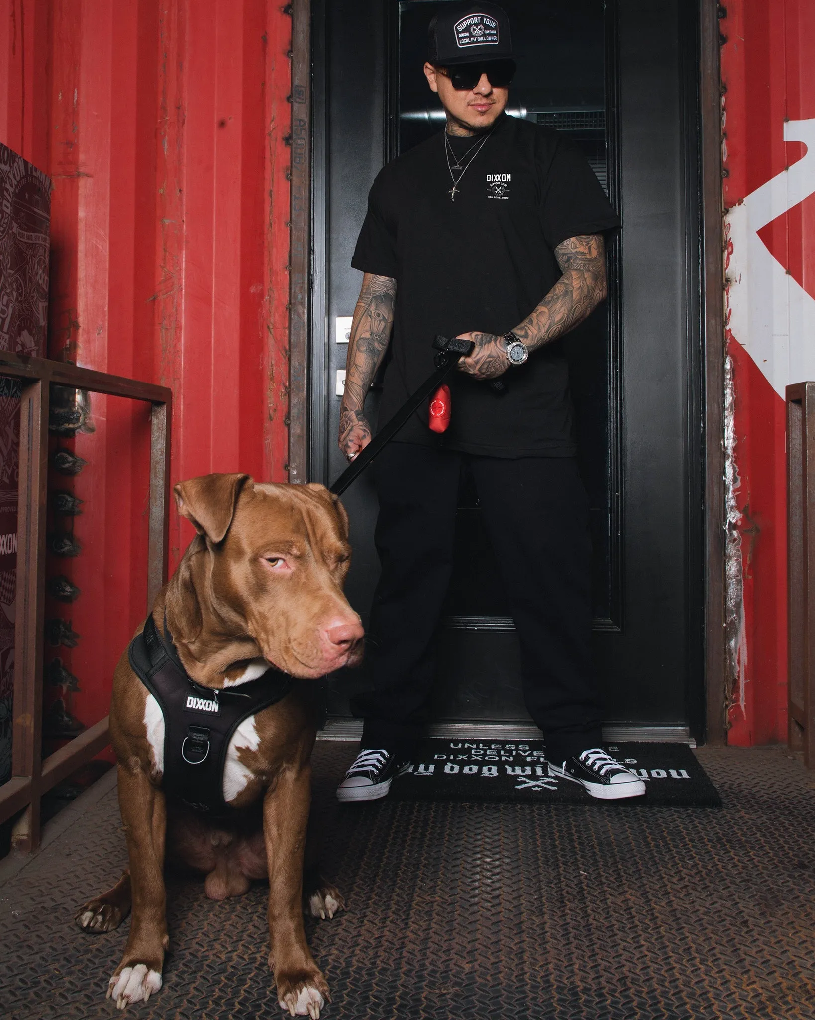 Support Your Local Pitbull Owner T-Shirt - Black sold by Dixxon product image thumbnail 4