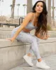 Women's Athletic Tie Dye Leggings - Gray sold by Dixxon