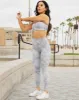 Women's Athletic Tie Dye Leggings - Gray sold by Dixxon