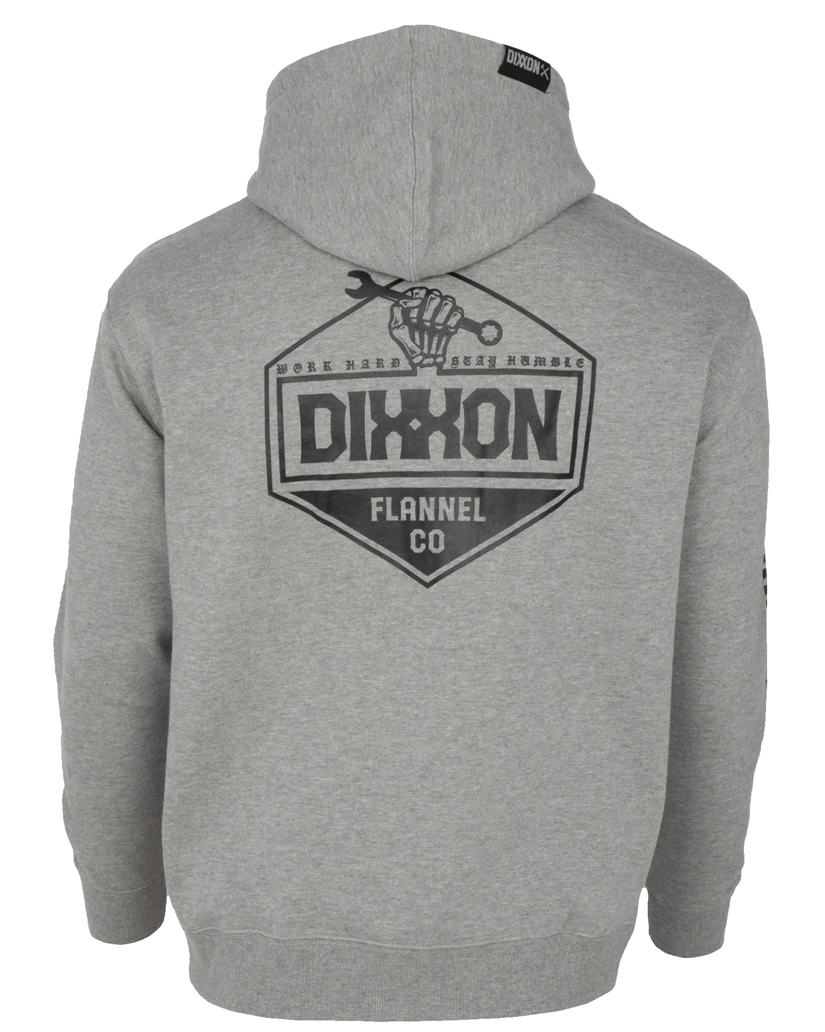 Working Class Fist Zip Up Hoodie - Gray & Black sold by Dixxon product image thumbnail 2