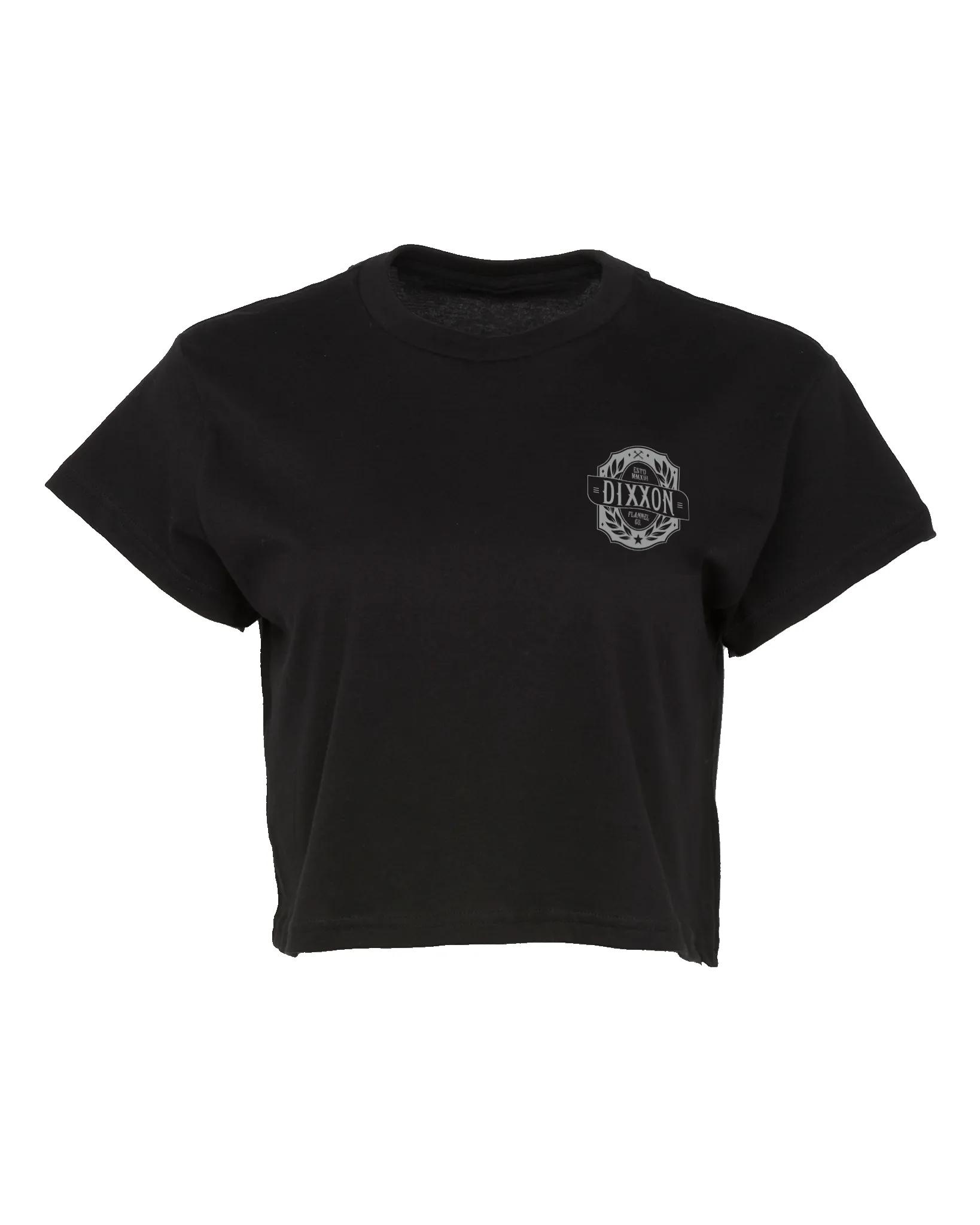 Women's Established Crest Crop Top - Black sold by Dixxon product image thumbnail 2