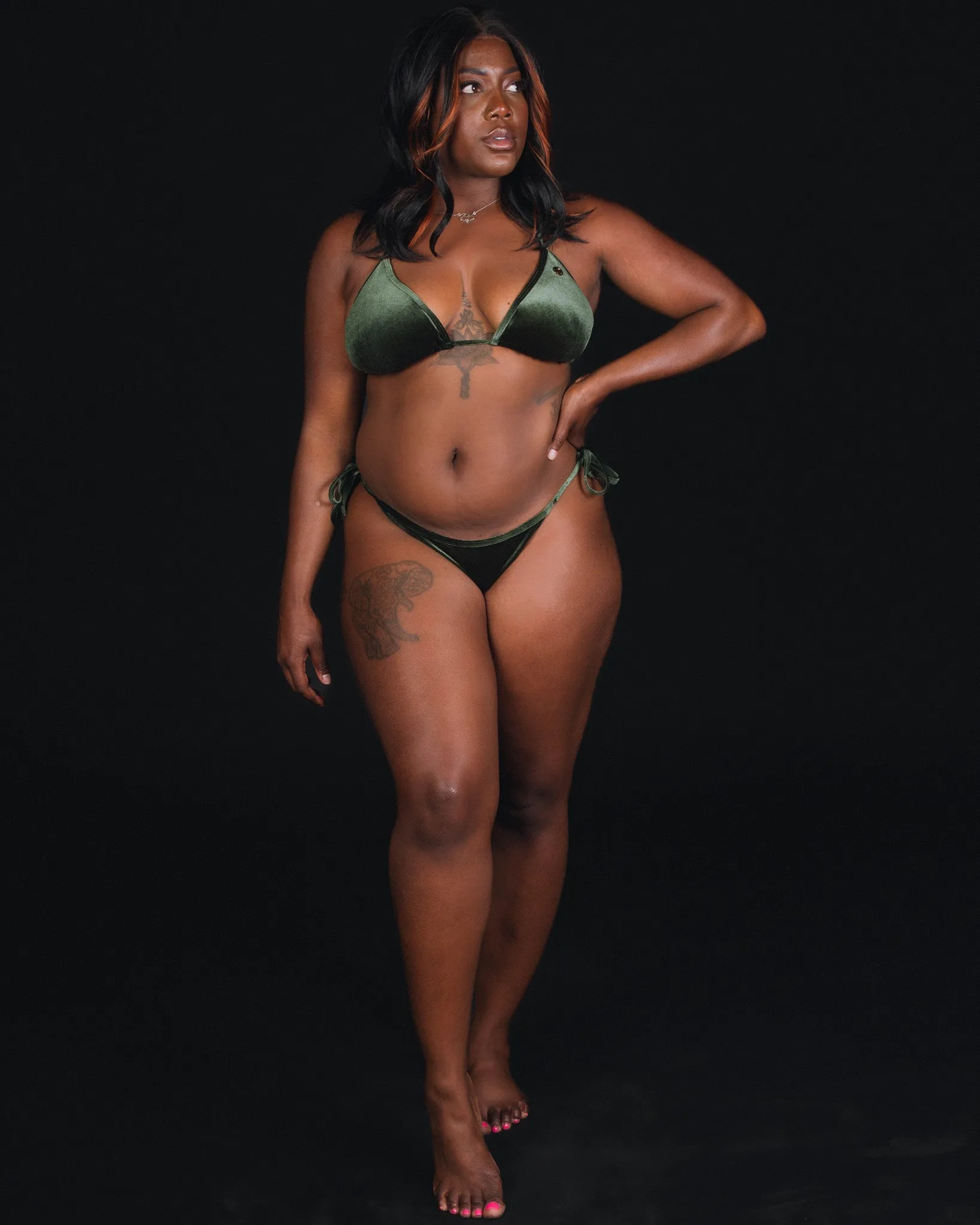 Women's Velvetini String Bikini Bottom - Green sold by Dixxon product image thumbnail 3