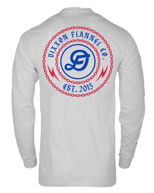 Linked UV Long Sleeve T-Shirt - White sold by Dixxon