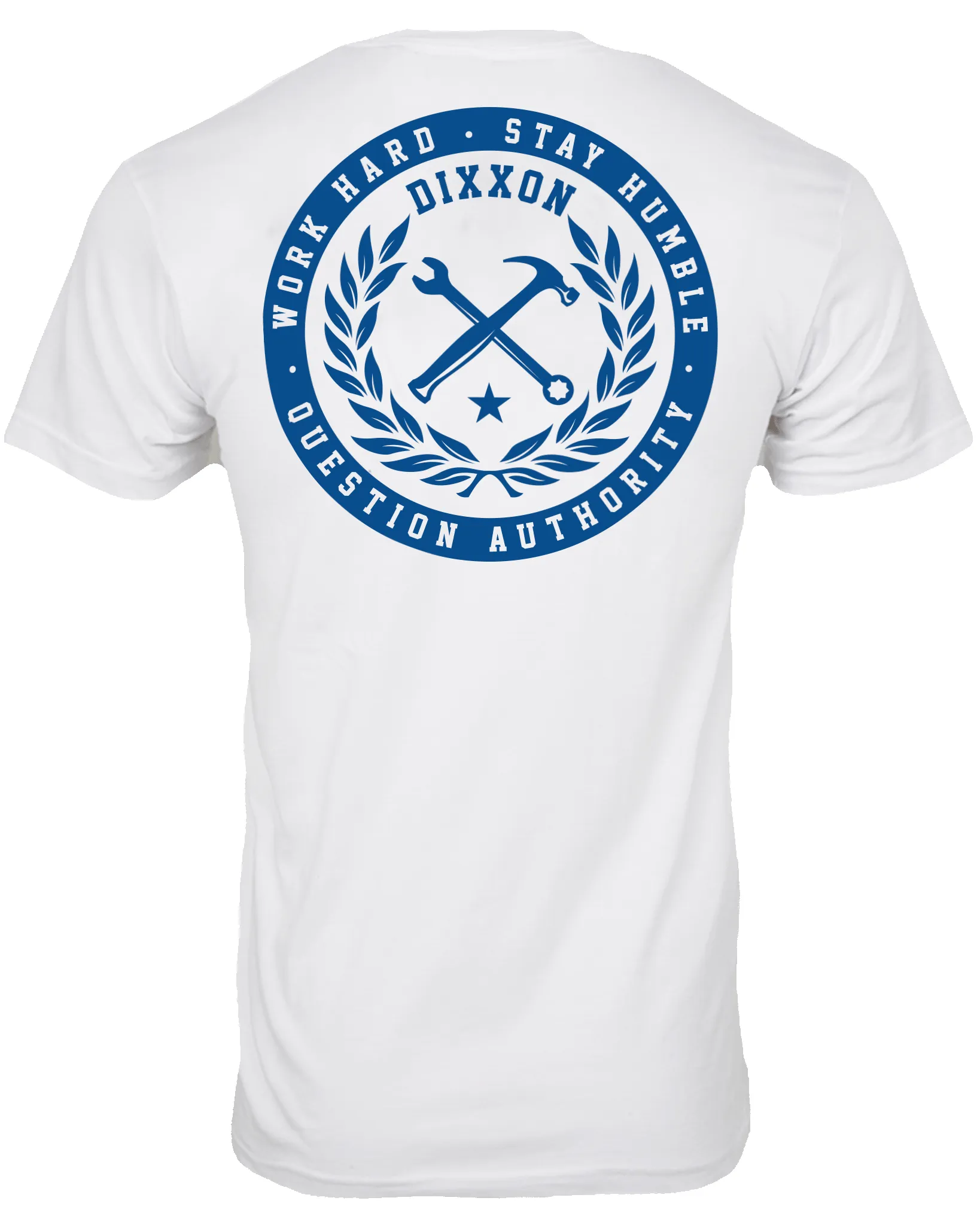Branded T-Shirt - White & Blue sold by Dixxon product image thumbnail 2