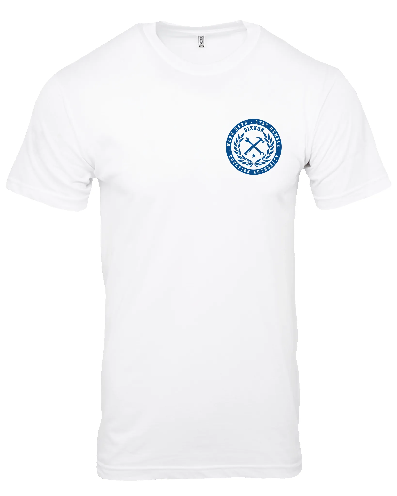 Branded T-Shirt - White & Blue sold by Dixxon product image thumbnail 3