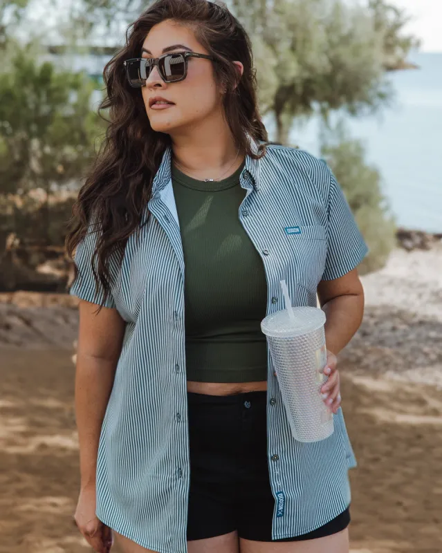 Women's Benny TS Party Shirt - Sage sold by Dixxon