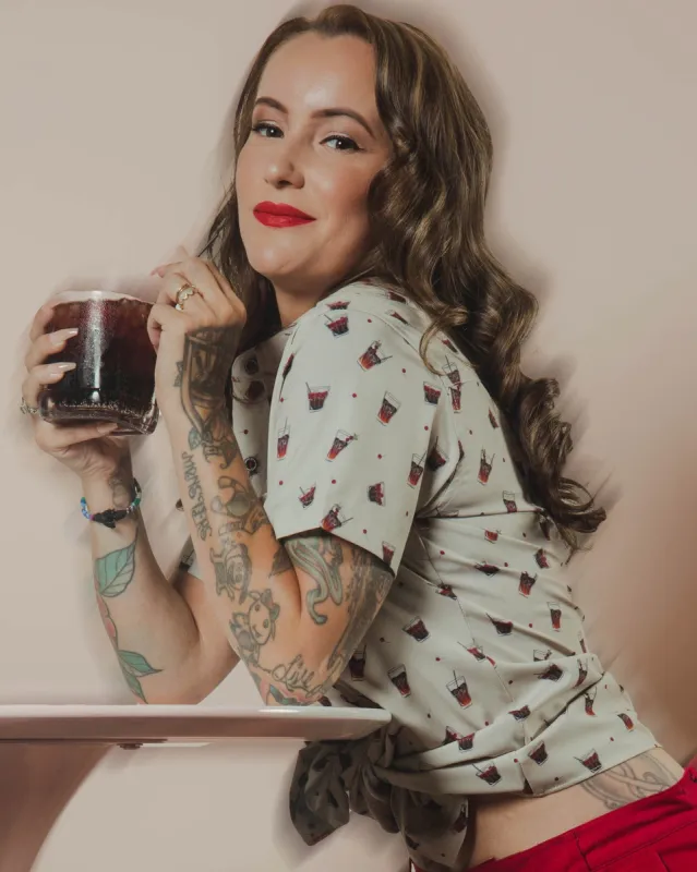 Women's The Sailor Cherry Party Shirt sold by Dixxon