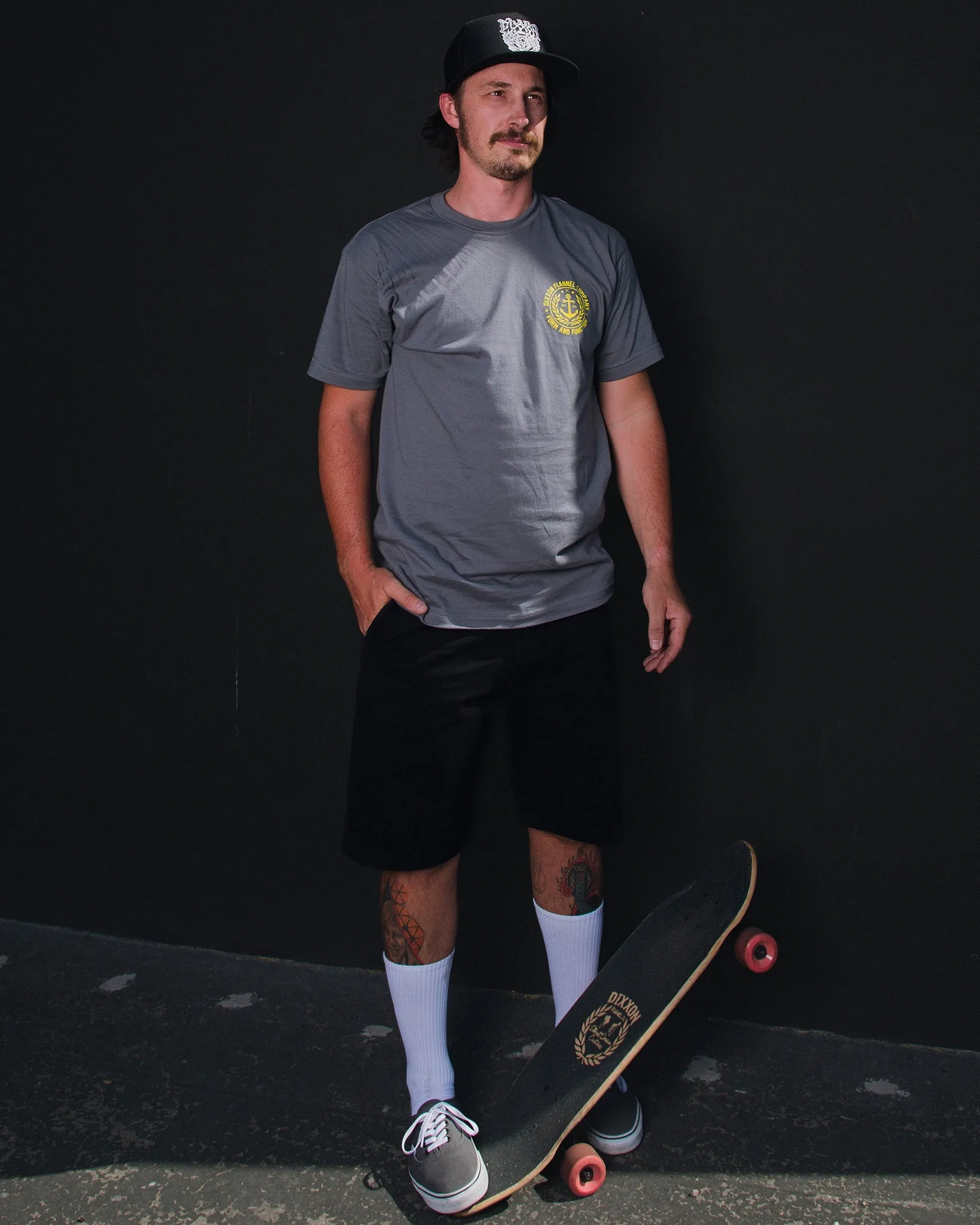 Anchor Crest T-Shirt - Gray & Yellow sold by Dixxon product image thumbnail 5