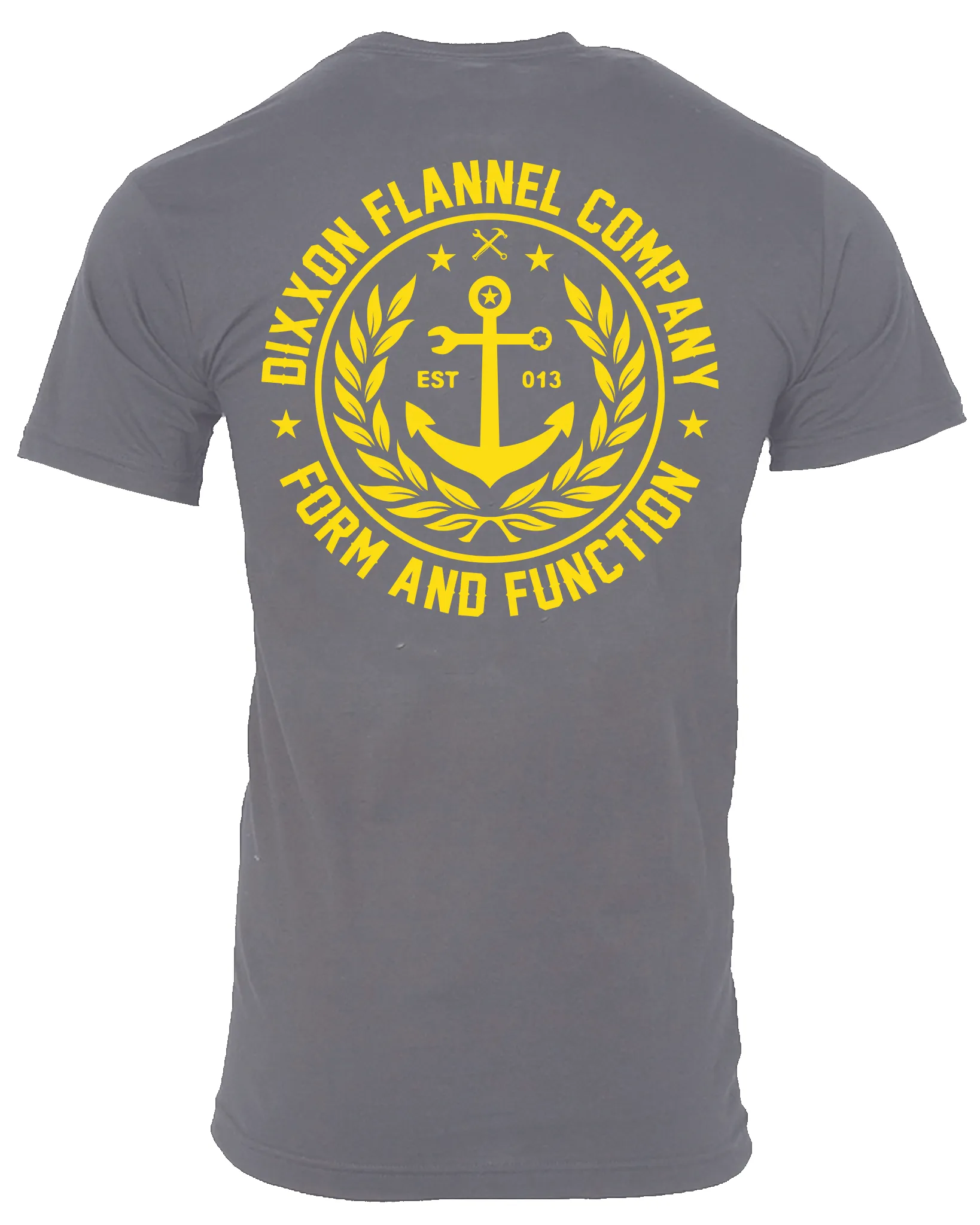 Anchor Crest T-Shirt - Gray & Yellow sold by Dixxon product image thumbnail 2