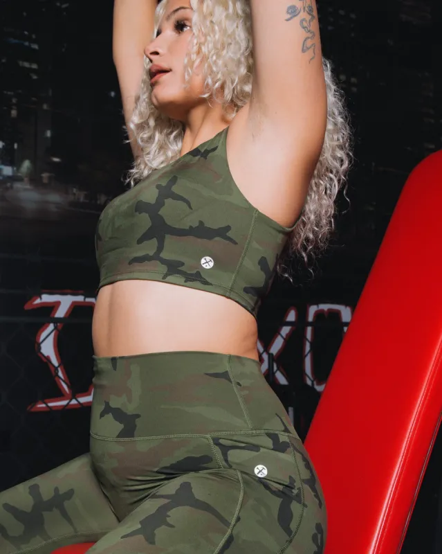 Women's Classic Sports Bra - Camo sold by Dixxon