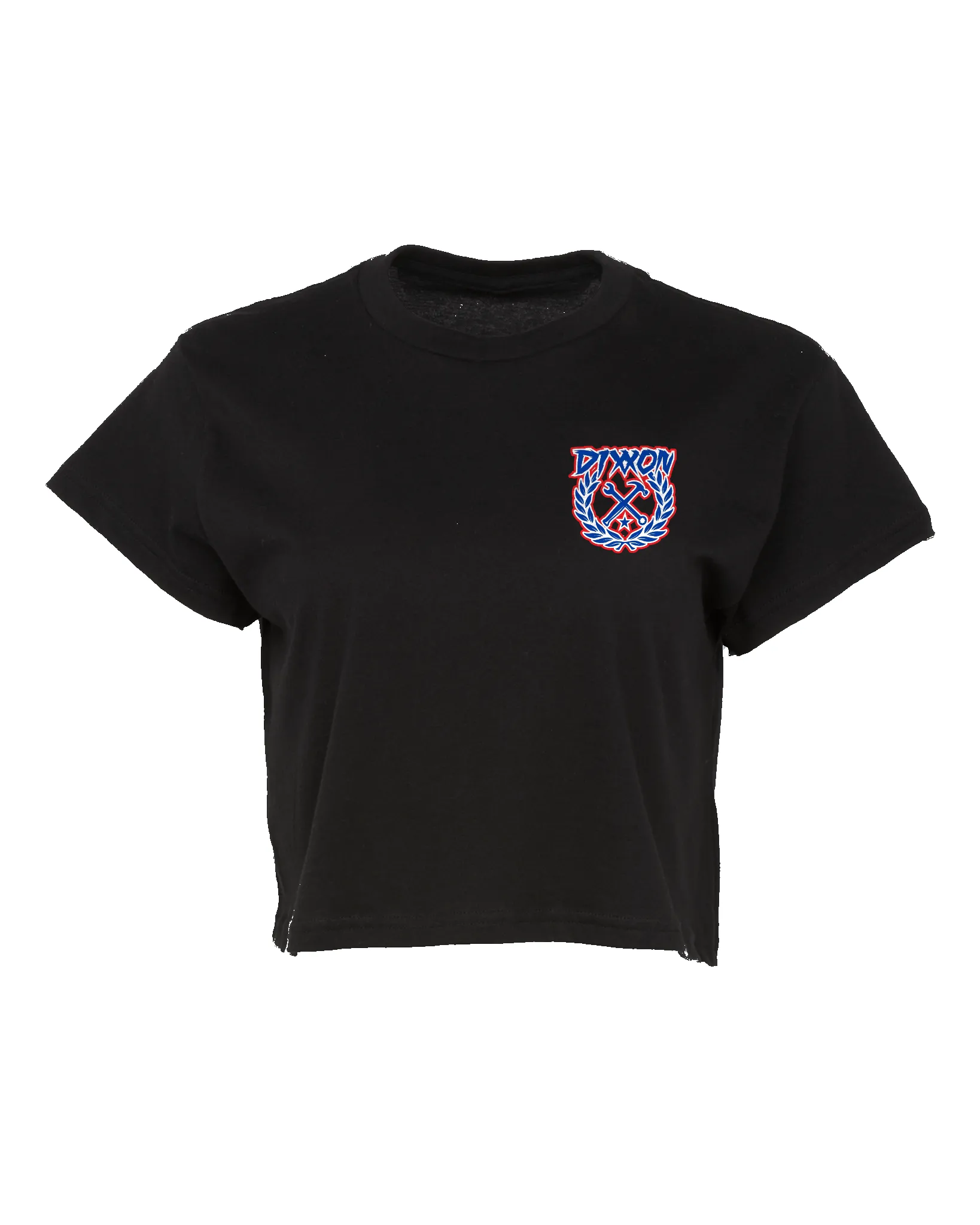 Women's Party Crest Crop Top - Red, White, & Blue sold by Dixxon product image thumbnail 2