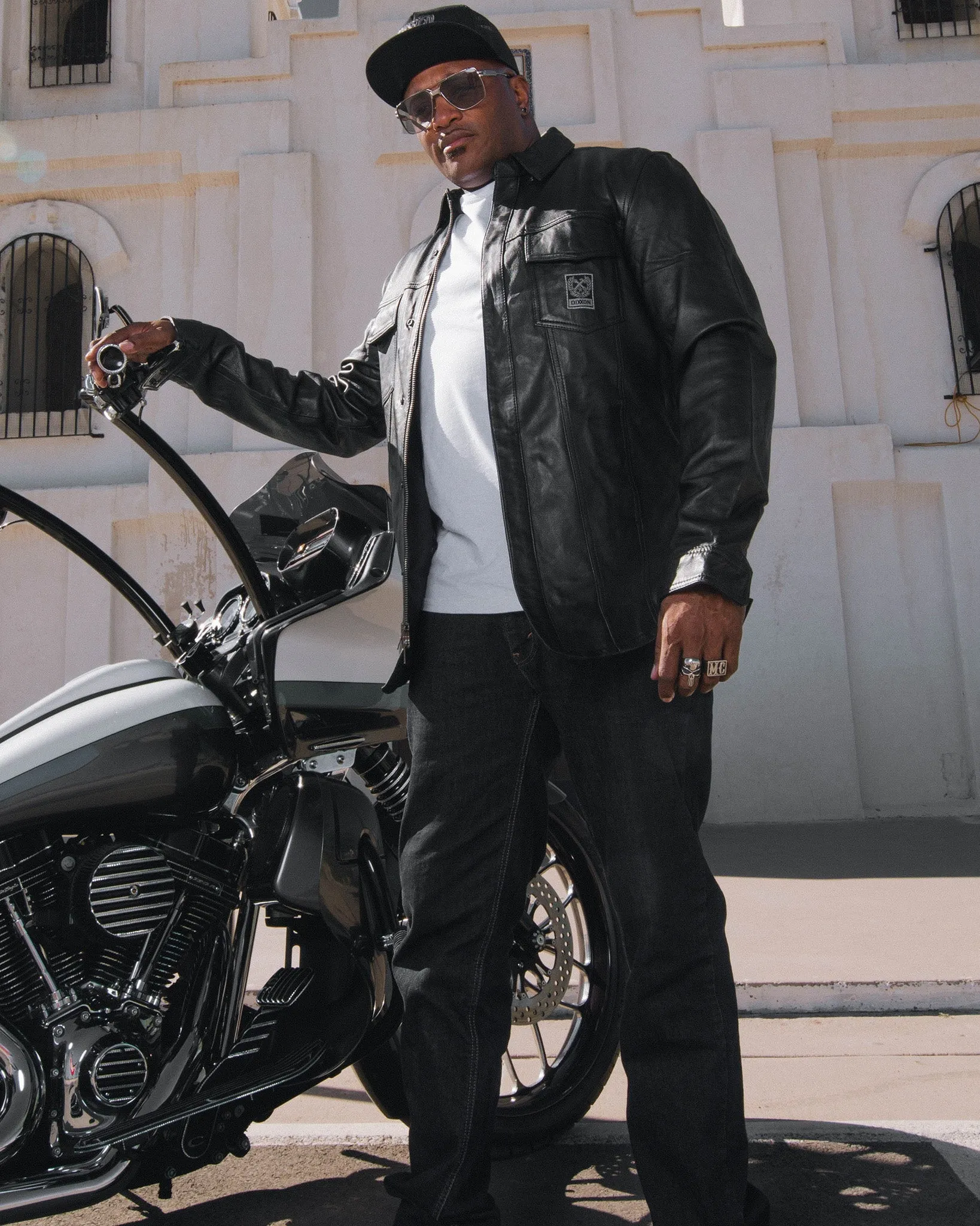 Fast Pack Leather Shirt Jacket sold by Dixxon product image thumbnail 5