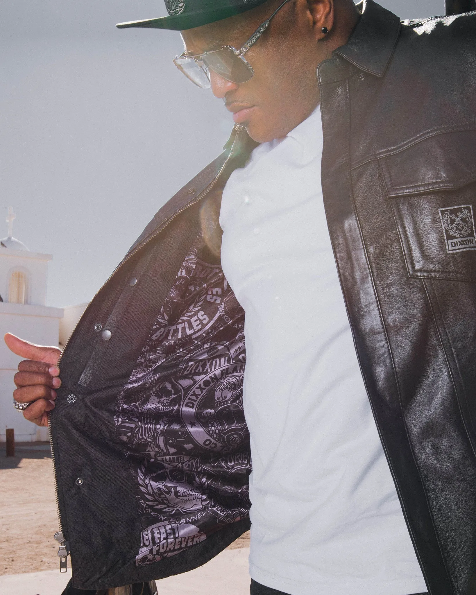 Fast Pack Leather Shirt Jacket sold by Dixxon product image thumbnail 2