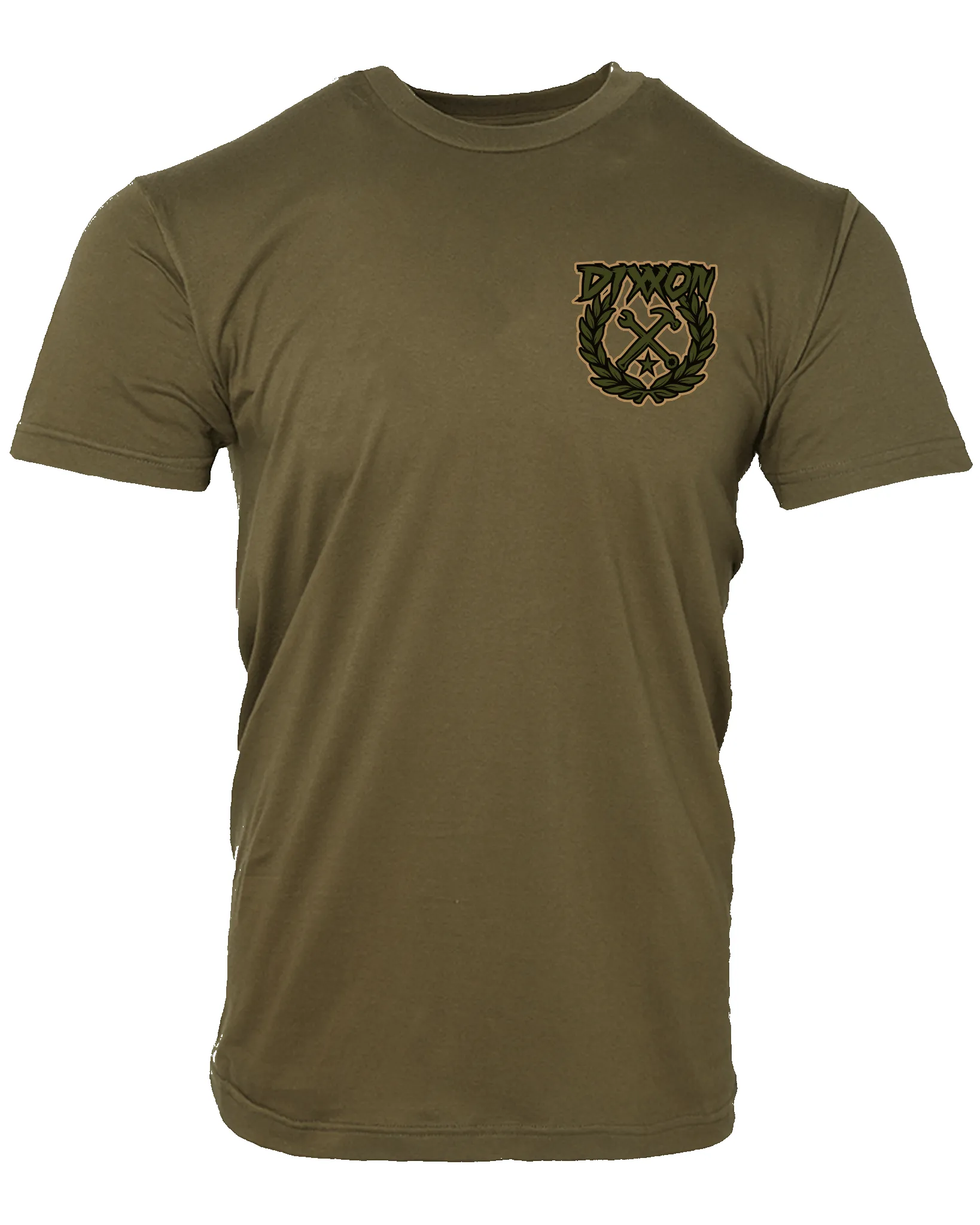 Party Crest T-Shirt - O.D. Green & Tan sold by Dixxon product image thumbnail 3