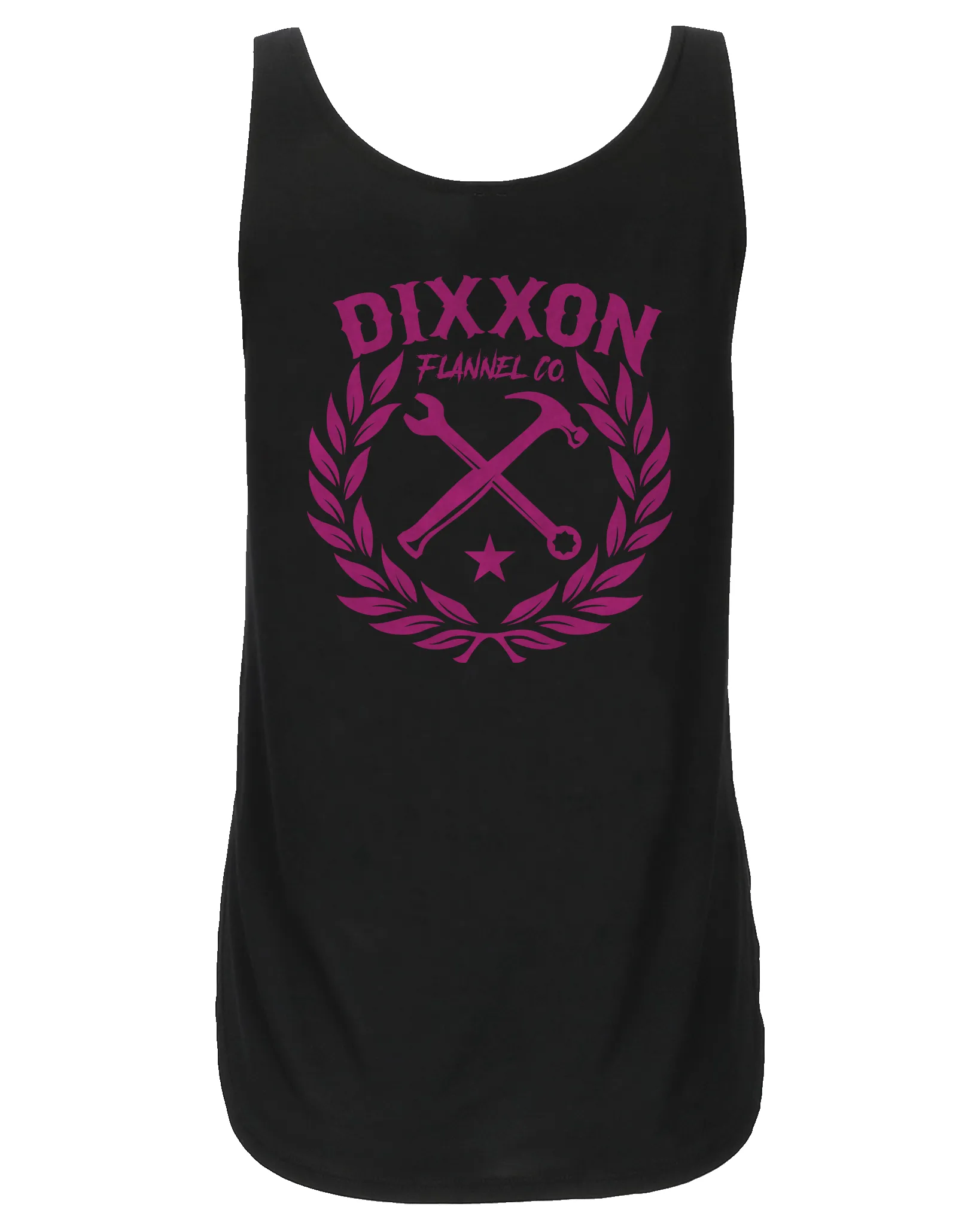 Women's Pink Sketchy Crest Flowy Tank - Black sold by Dixxon product image thumbnail 2