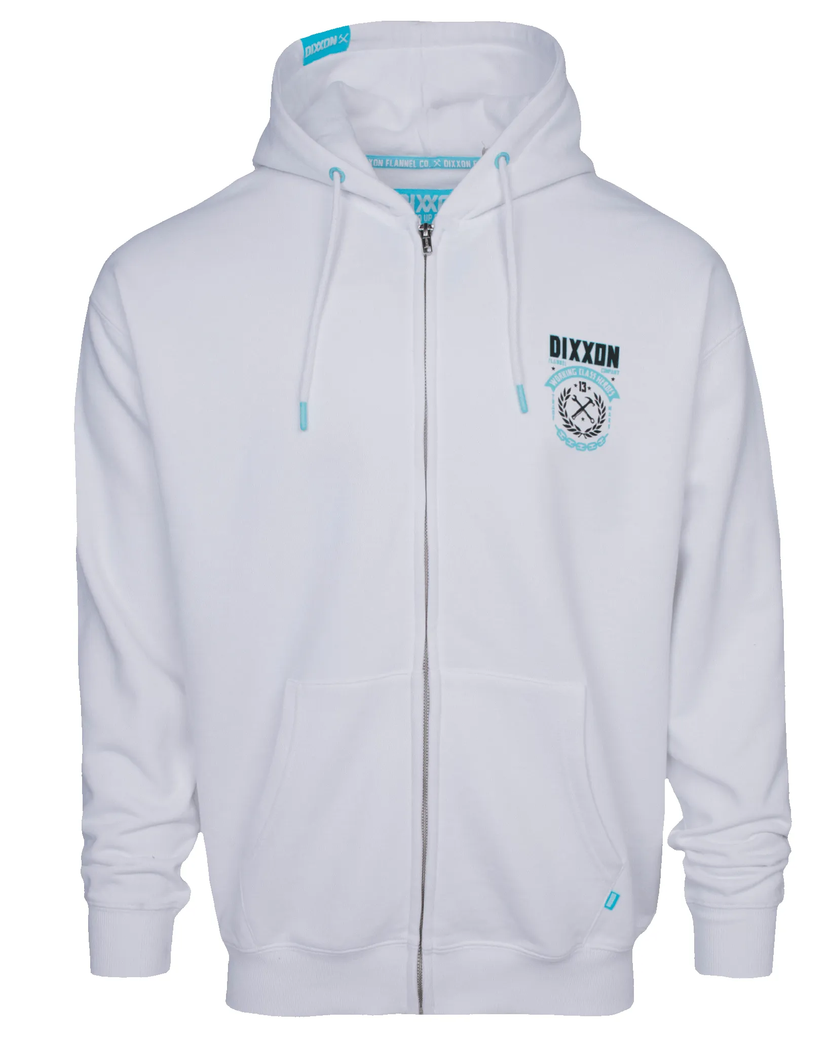 Tiffany & White Weld Zip Up Hoodie - White sold by Dixxon product image thumbnail 3