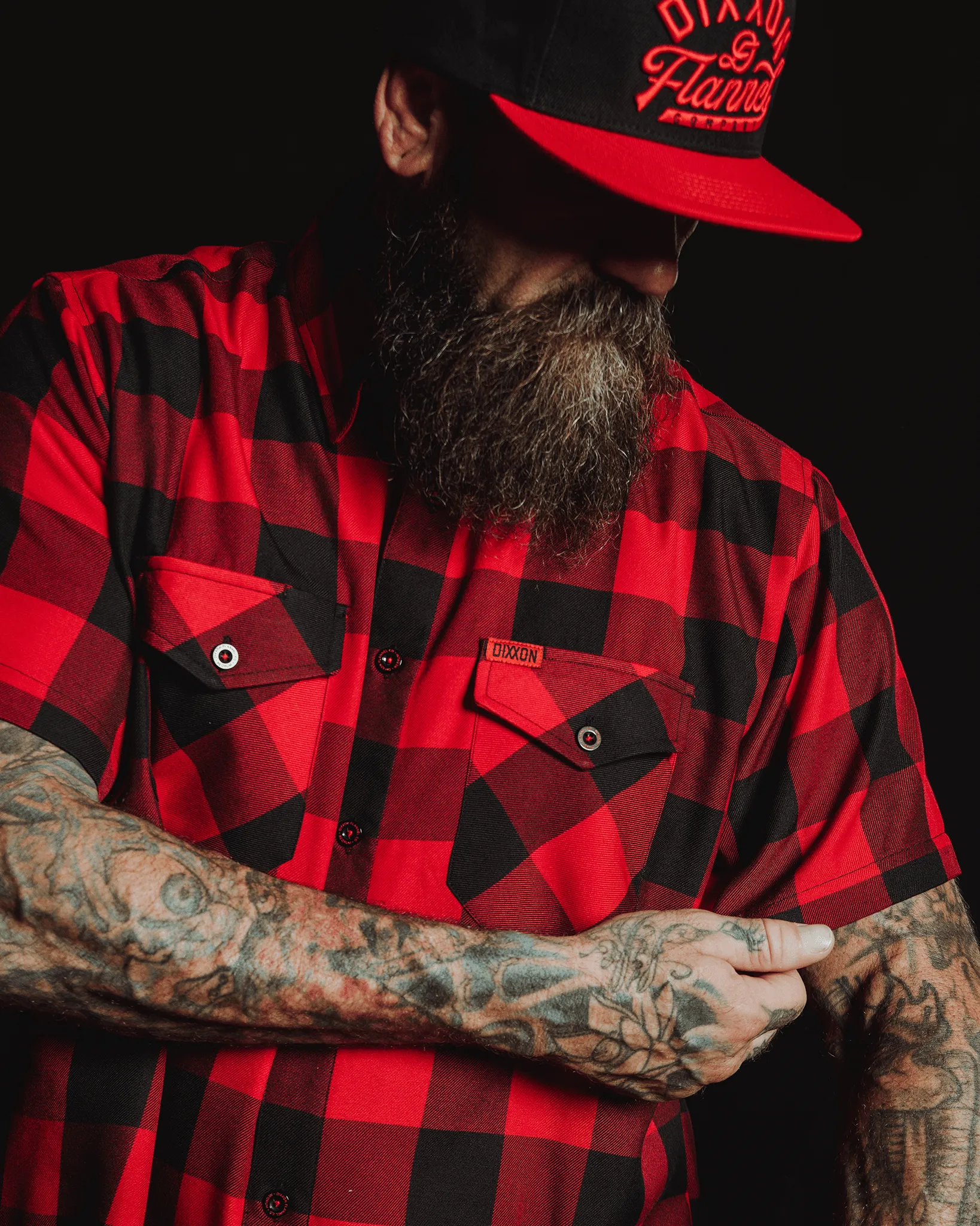 Redrum Short Sleeve Flannel sold by Dixxon product image thumbnail 3